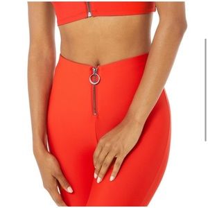 ALO yoga leggings red